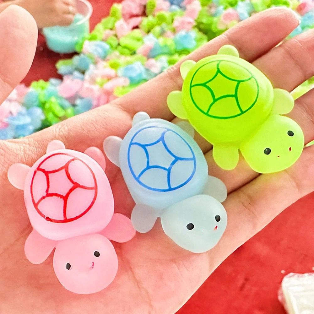 50pcs/box New Little Turtle Pinch Toy Slow Rebound Pinch Fidget Blind Bag Pinch Family Decompression Kneading Toys Children