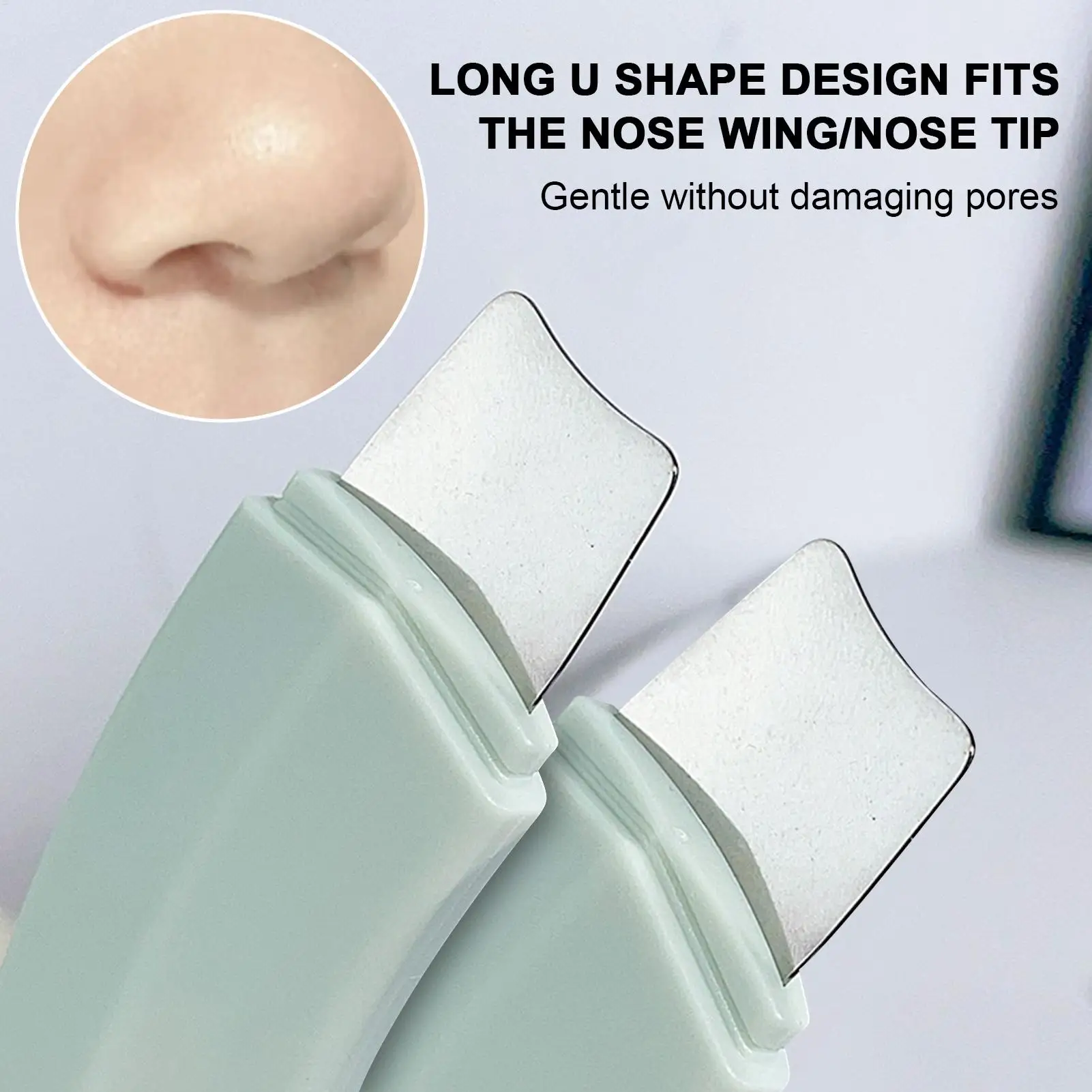 مكشطة تنظيف الوجه، مجرفة التنظيف العميق للأنف، أداة مريحة لتنظيف عميق للوجه