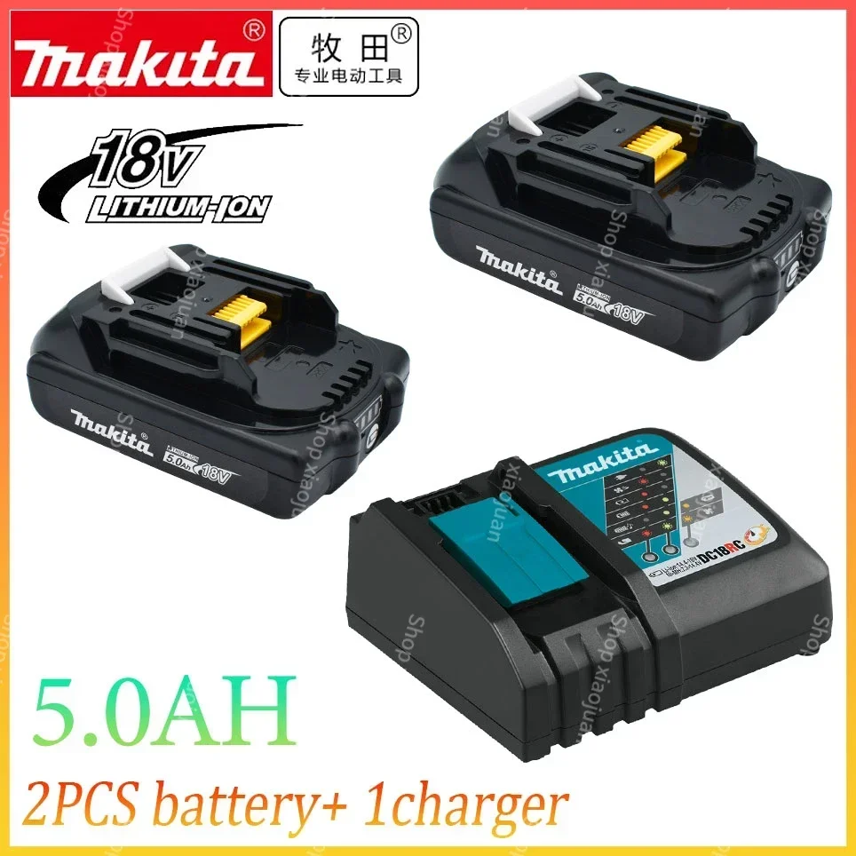 

Original Makita Rechargeable 18V 5.0Ah Li-Ion Battery BL1830 BL1815 BL1860 BL1840 194205-3 Replacement Power Tools Battery