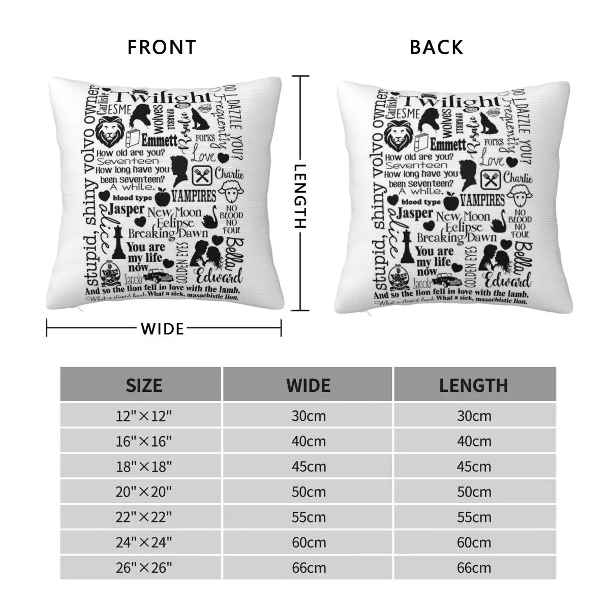 Twilight Themed Sub Way Square Pillowcase Polyester Linen Velvet Pattern Zip Decorative Throw Pillow Case Sofa Cushion Cover