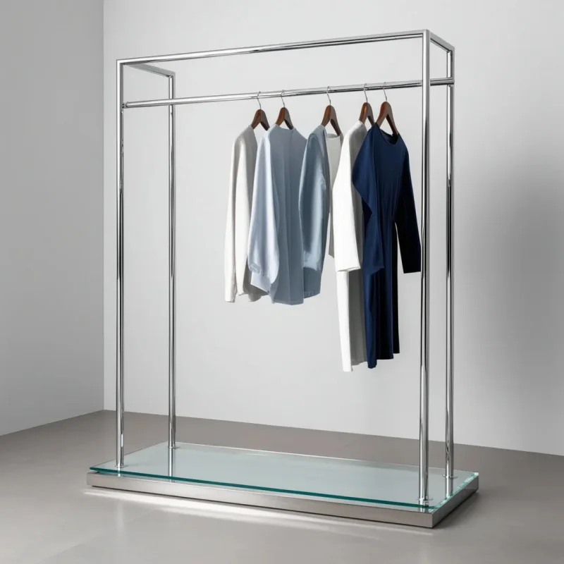 custom.Simple Design Metal Wedding Prom Dress Garment Store Clothing Display Rack Shop Fitting