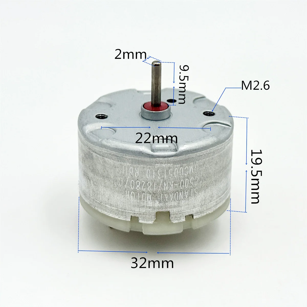 Mini 500 Smart Cleaner DC Motor DC 6V 9v 12V Intelligent Robot Vacuum Motor Carbon Brush Round Motor