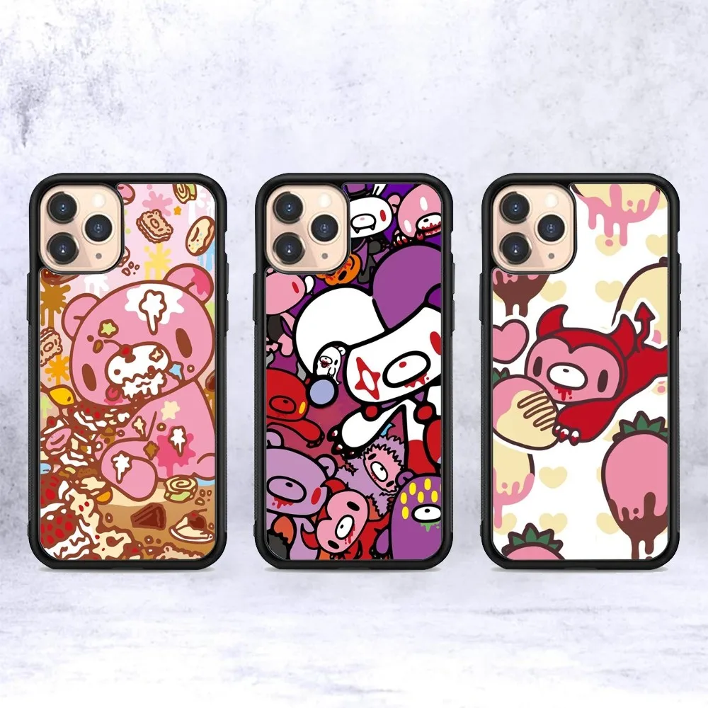 

Cute G-Gloomy B-Bear Phone Case Silicone PC+TPU For For IPhone 11 12 13 14 15 16 Plus Pro Max Cover
