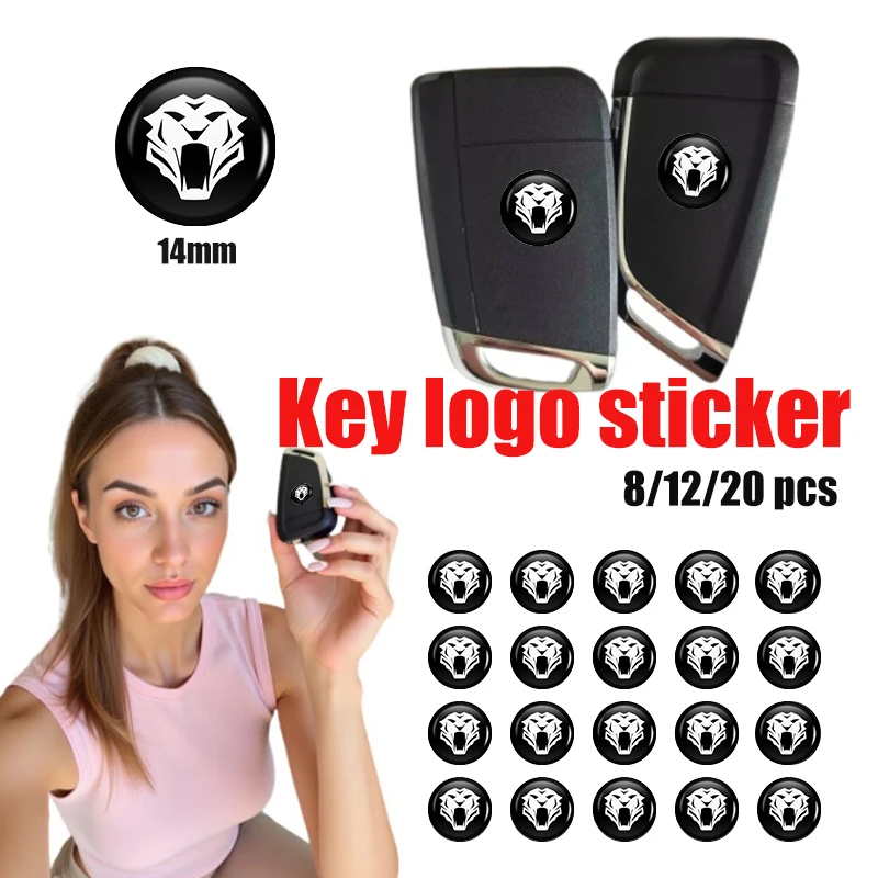 Para kia 14mm chave do carro emblema controle automático chaveiro adesivo acessórios sportage rio ceed niro soul stonic picanto proceder