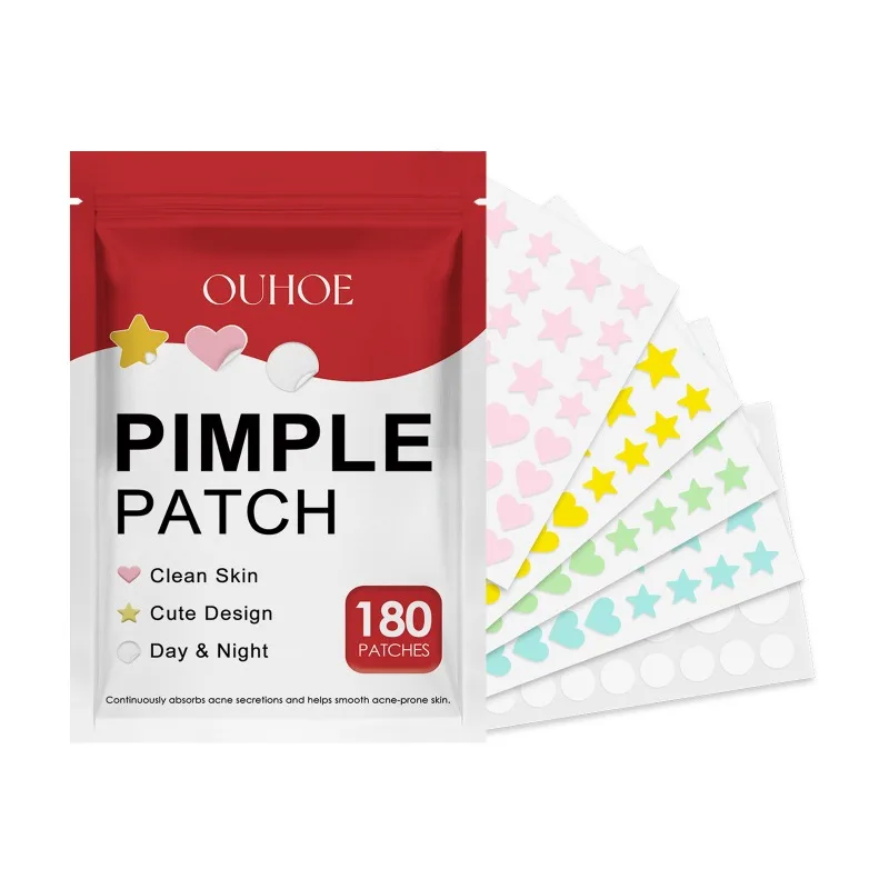 Star Acne Pimple Patch Yellow Star Shaped Absorbing Cover Patch Invisible Hydrocolloid Acne Patches for Face Acne Dots