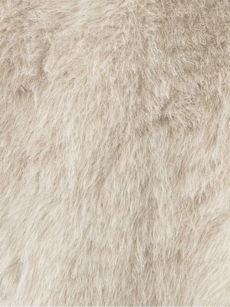 Herfst Winter Warm Bont Vest Voor Vrouwen Chic Pluizig Mouwloos Trend Vest Nepbont Jas Tops Mode Vrouwelijke Bovenkleding