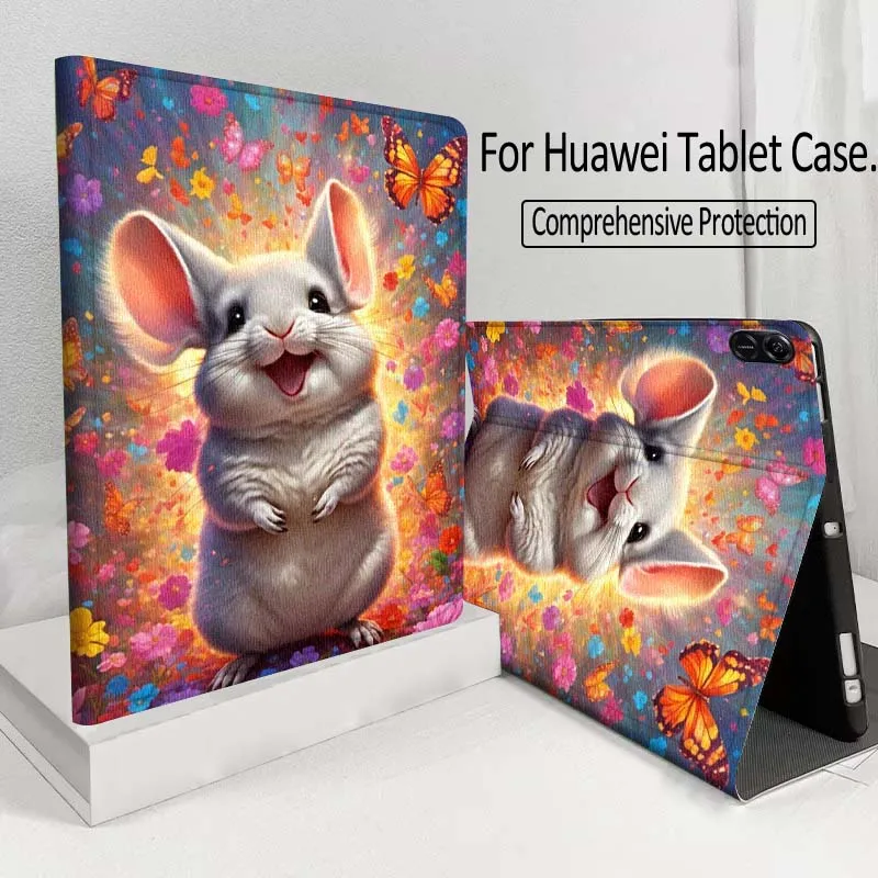

Cartoon Cute Animals Tablet Case For Huawei MatePad M5 T5 SE 11 Pro Honor Tab 5 V7 V8 X9 GT 10.1 10.8 Inch