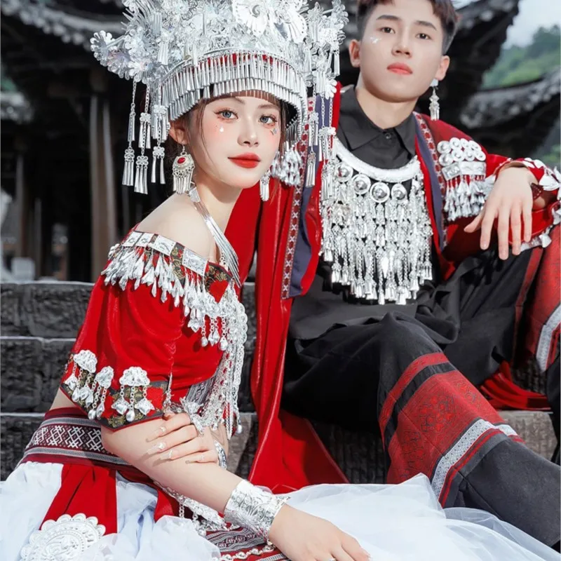 National dress female couple set men's travel photography clothing new