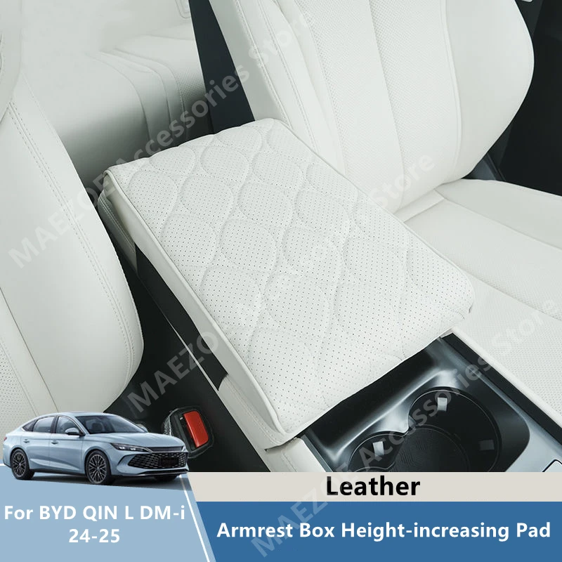

For BYD QIN L DM-i 24-25 Leather Armrest Box Height-increasing Pad,Car Interior Decoration Modification Accessories Refit