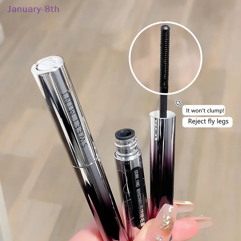 Barra de metal cílios rímel à prova dwaterproof água preto grosso curling extensões de cílios à prova de manchas 4d olho preto alongamento ferramenta de maquiagem dos olhos