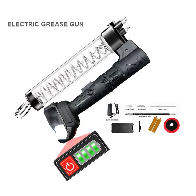 12000 Psi Electric Grease Gun 24V Battery Rechargeable Oil Injector, Fat Machine, Hardware Tools For Ship Equipment