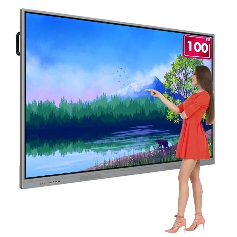 

KINGONE 65/75/85 Inch 4K LCD Touch Screen All-In-One Interactive Board Smart Digital Whiteboard For Education OEM Product