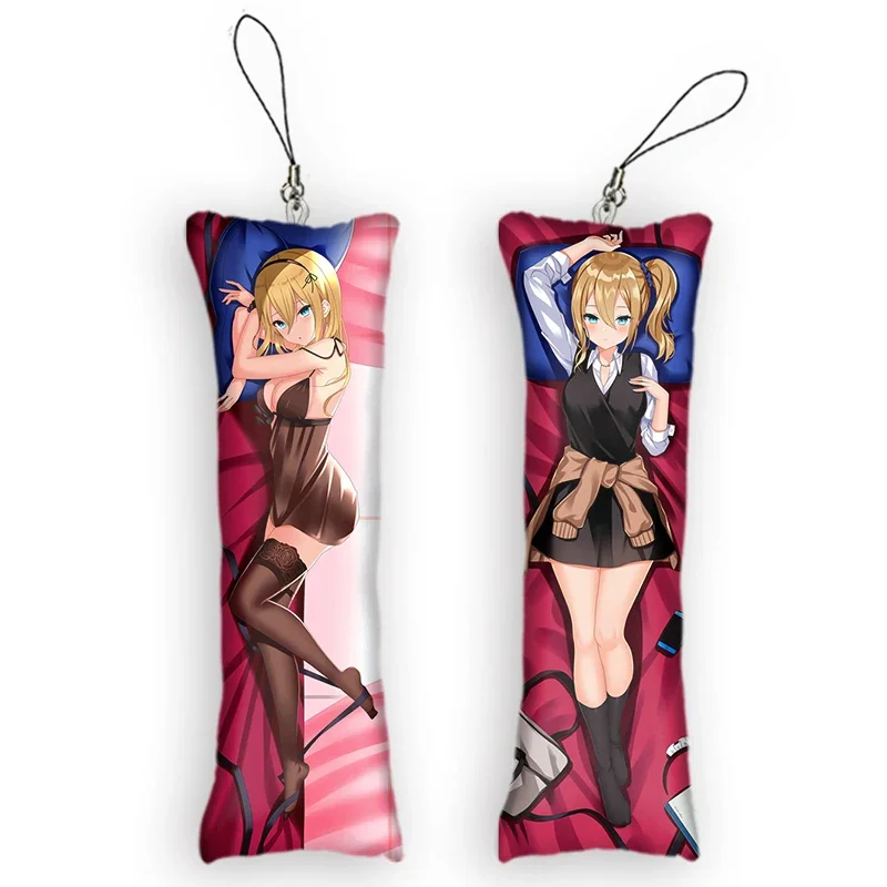 

Kaguya-sama: Love Is War Hayasaka Ai Small Pillow KeyChain Pendant Dakimakura Mini Anime Keychain Double Sided Print Bag Decor