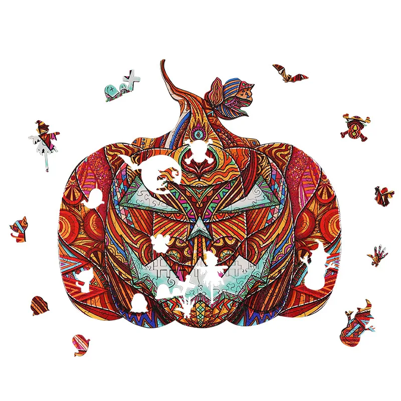 

Pumpkin lantern special-shaped irregular puzzle fun high difficulty decompression adult educational toys