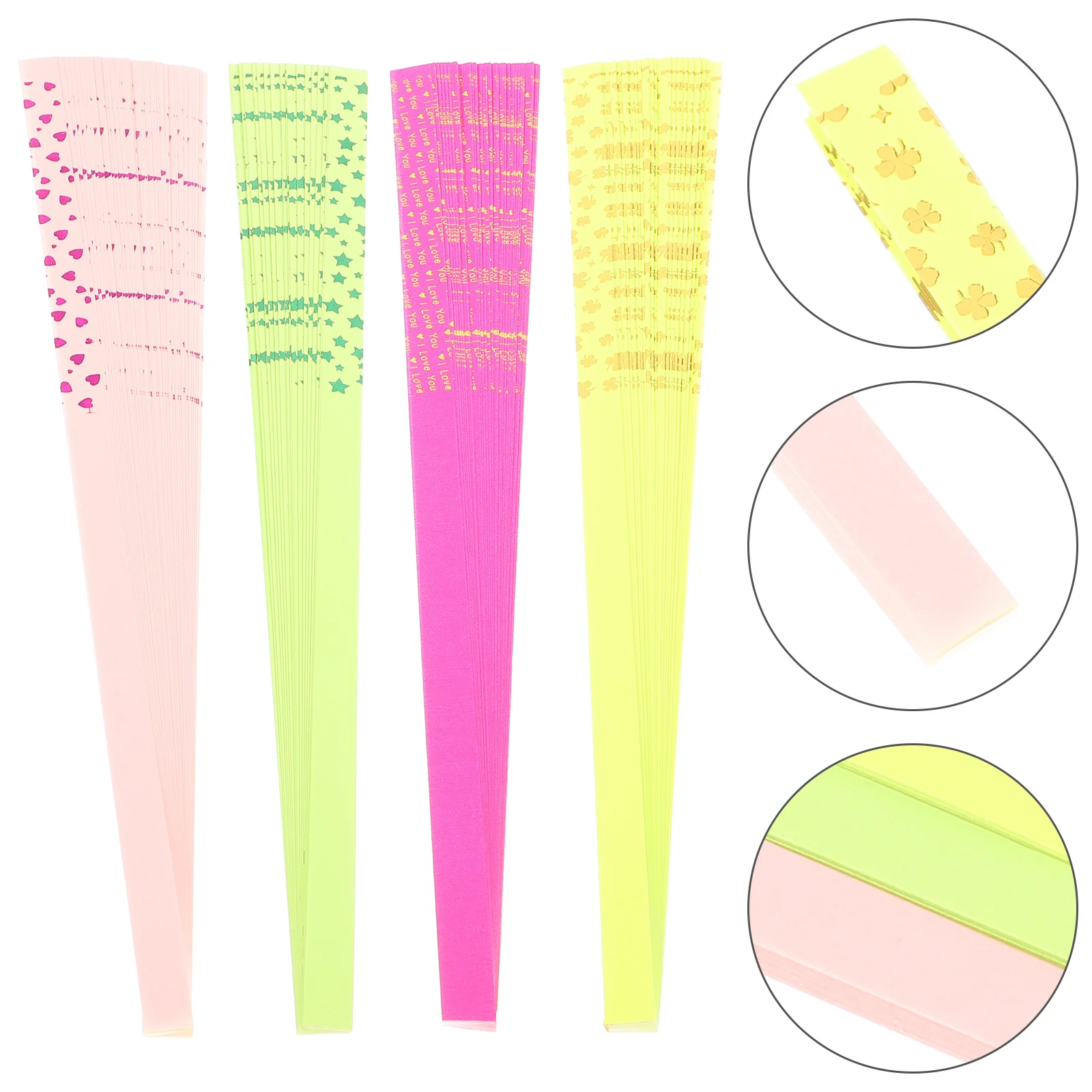 

4 Pack Origami Paper Five-pointed Star Stars for Crafts Papers Shape Strips Kit Holiday Child