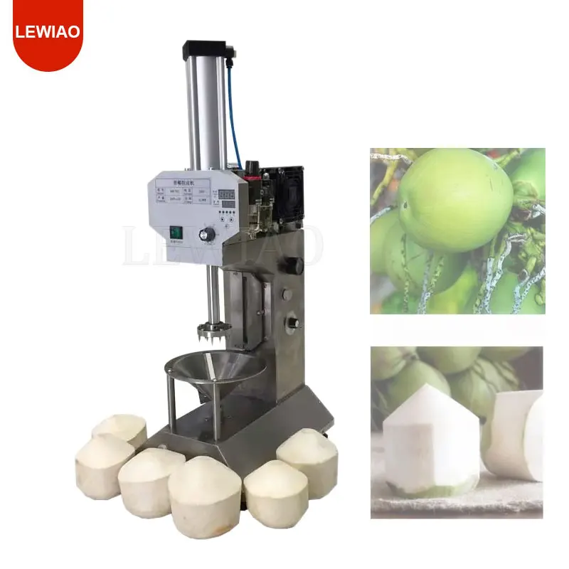 Automatic Tender Fresh Yong Coconut Sheller Shelling Machine Peeler Coconut Dehusking Deshelling Machine