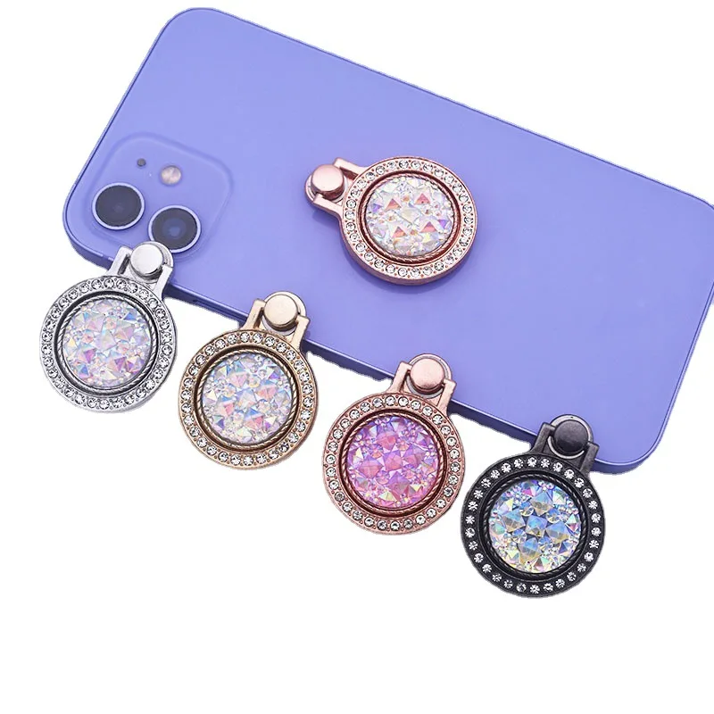 Metal Rings Diamond Pocket Watch Style Finger Ring Phone holder Universal Magnetic Car Bracket For Samsung Galaxy for iphone