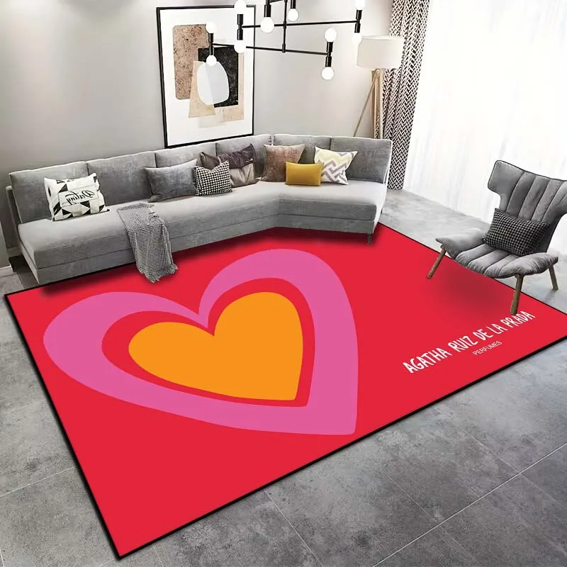 15 Size Agatha Ruiz-De La-Prada Pattern Rug Carpets Bedroom Living Room Bathroom Mat Creative Door Mat Area Rug Home Decor Color