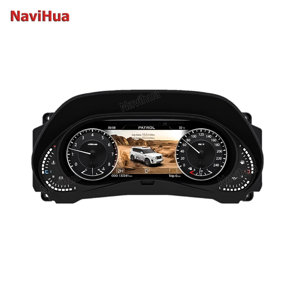 LCD Instrument Panel Panel for Nissan Patrol Y62 2008-2022 Virtual Cluster CockPit Speed Dedicated Digital Cluster Dashboard