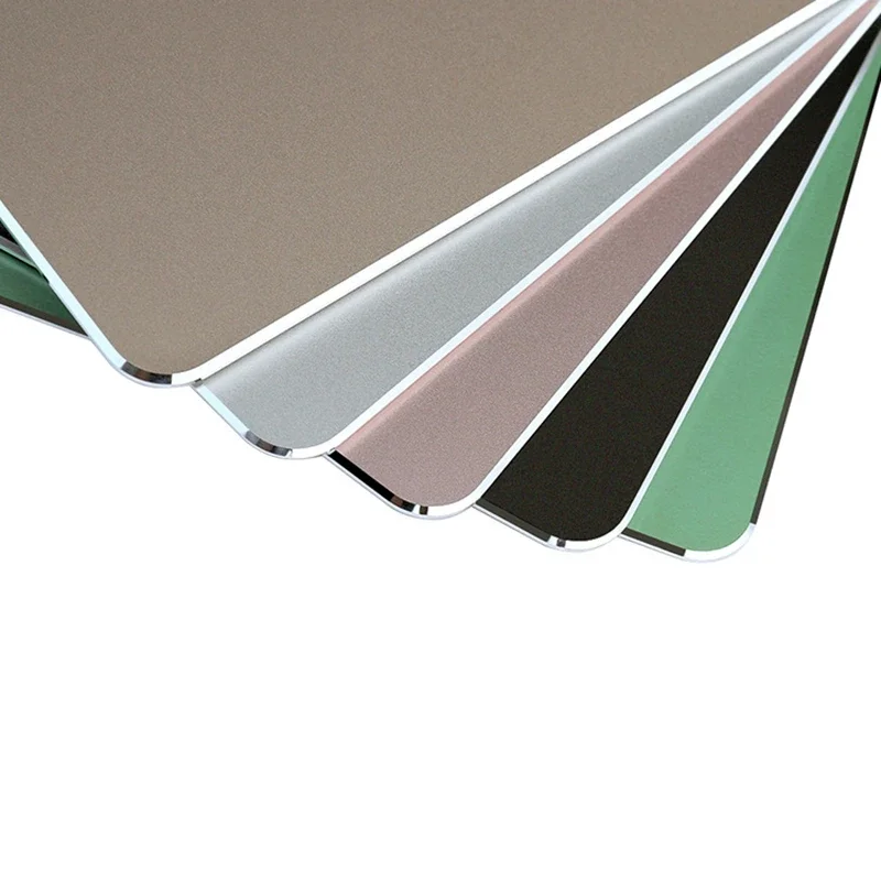 Aluminum Metal Mouse Pad Mat Hard Smooth Matte Thin Non-Slip Waterproof Fast and Accurate Control Mousepad Home Office Desk Mat