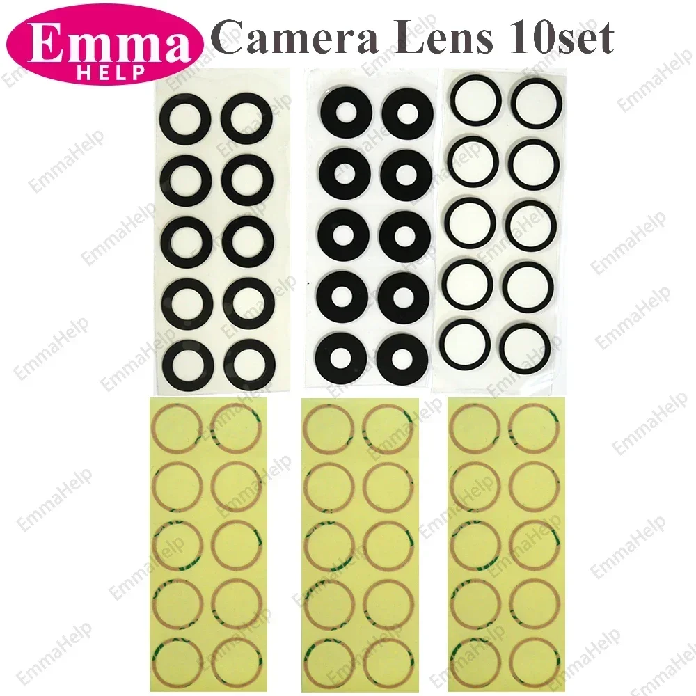 10set Back Camera Glass Lens Sticker for iPhone 13 15 Plus 14 12 11 ProMax XS 7 8 Rear Camera Cover Lens