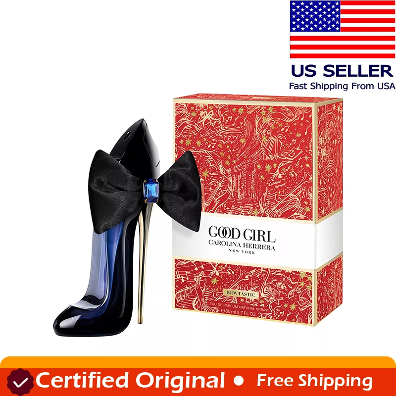 Carolina Herrera Good Girl Bowtastic Edition Women Eau De Parfum Spray Long Lasting Fragrance Cologne Portable Persistence 80ML