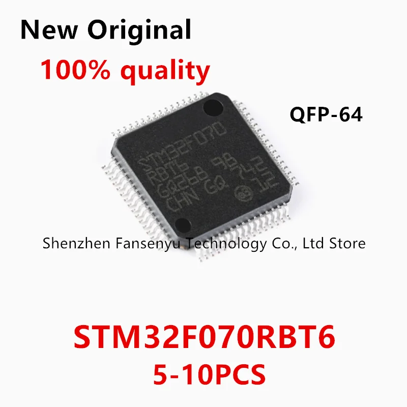 

(5-10piece)100% New STM32F070RBT6 STM32F070 RBT6 QFP-64 Chipset