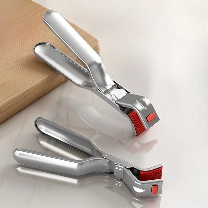 2pcs Anti-scalding Clip Hot Bowl Holder Dish Clamp Pot Pan Gripper Clip Hot Dish Plate Bowl Lifter Retriever Tongs Kitchen Tools