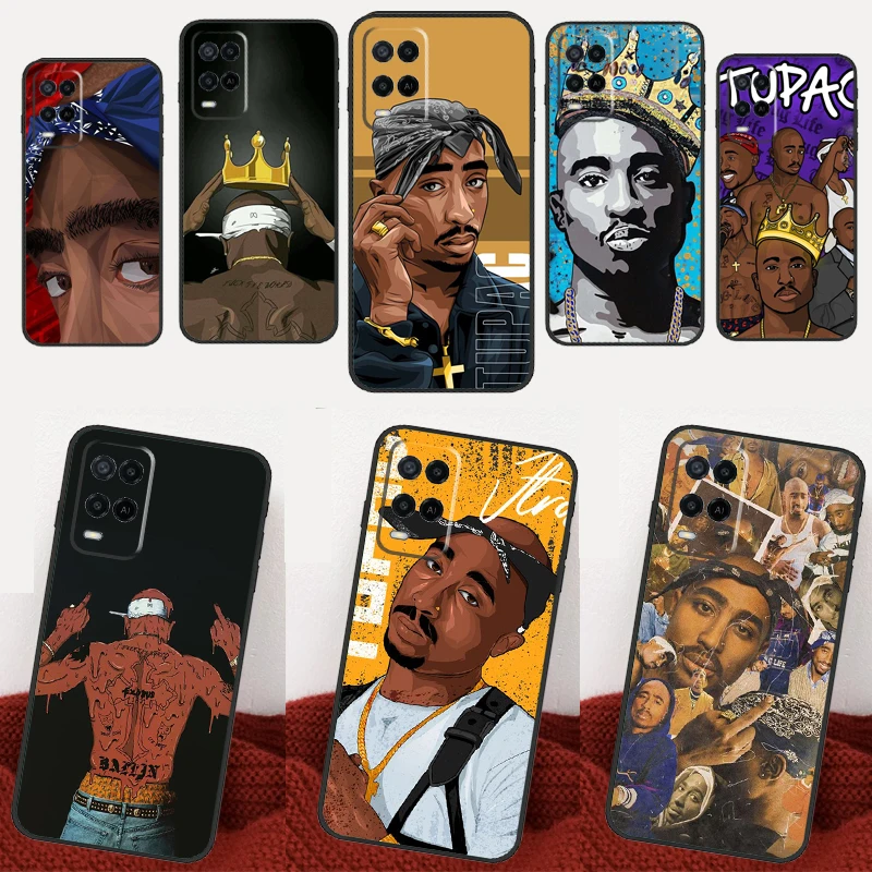 Rapper T-Tupac Shakur For OPPO A76 A96 A15 A16 A17 A77 A74 A94 A52 A72 A5 A9 A31 A53 A78 A98 A57s A54s A53s Case