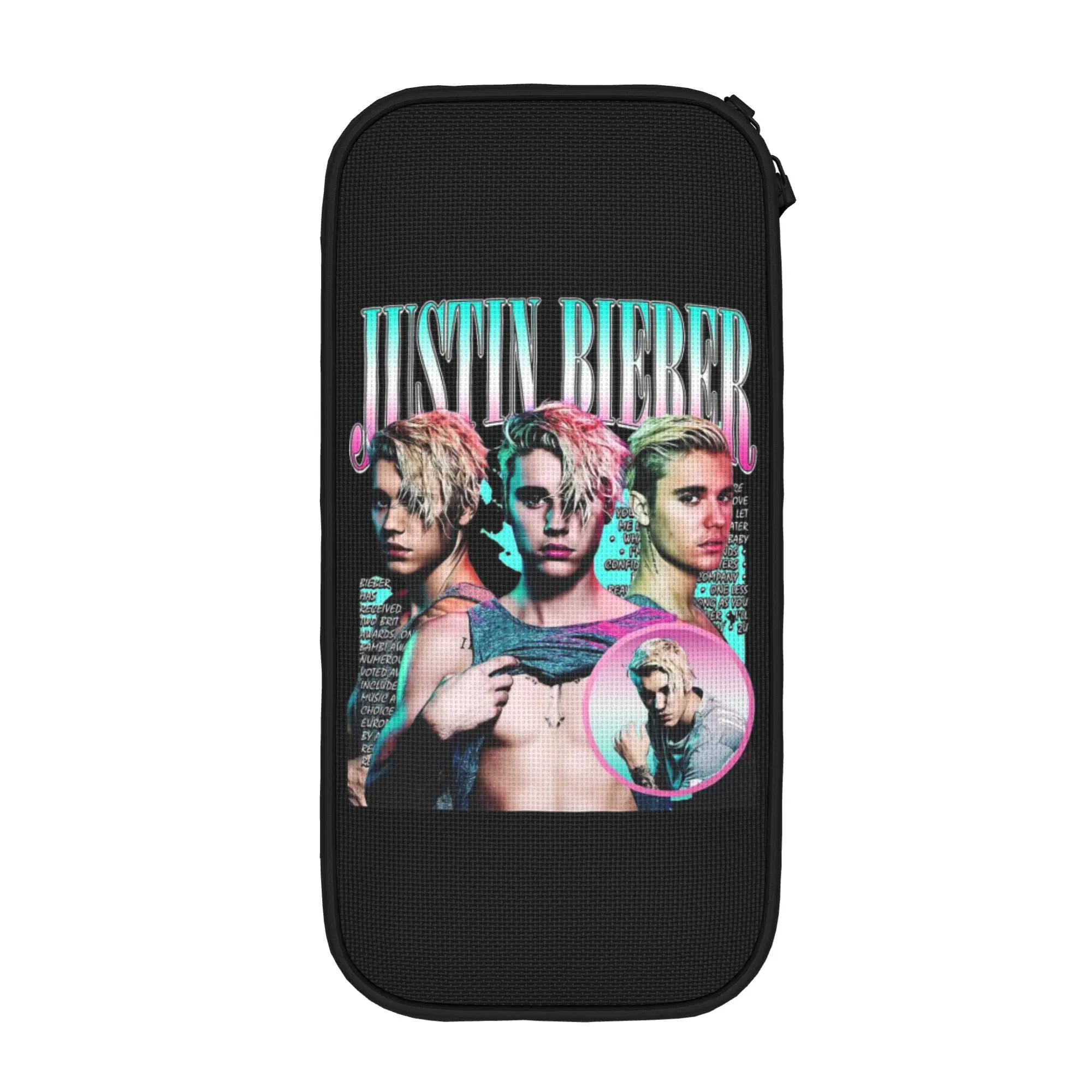 

Креативные винтажные пеналы с Джастином Бибером, пеналы для ручек и карандашей для студентов, большие сумки для хранения, школьные подарки, канцелярские принадлежности