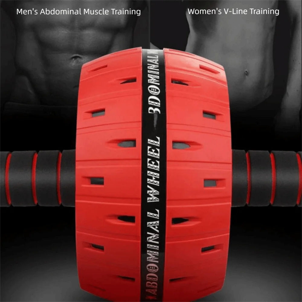 Ergonomic Grip Abdominal Workout Roller Strong Load Bearing Non-slip Ab Roller Wheel Strengthen Muscle Single-wheel