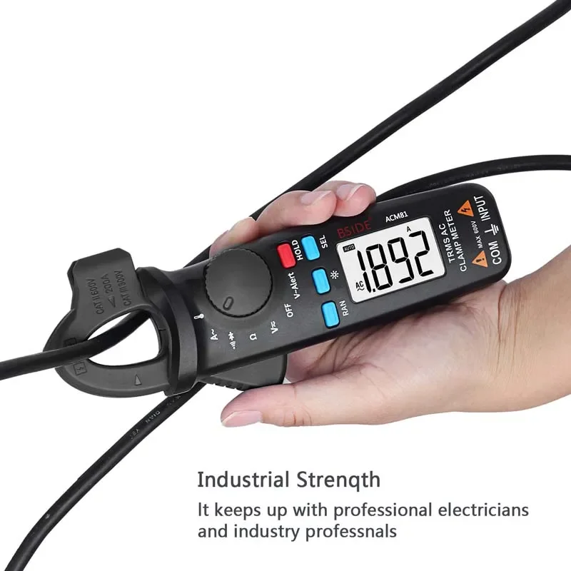 Good Price Clamp Meter ACM81 True RMS Clamp Multimeter 2000 Counts for Measure DC AC Voltage Current