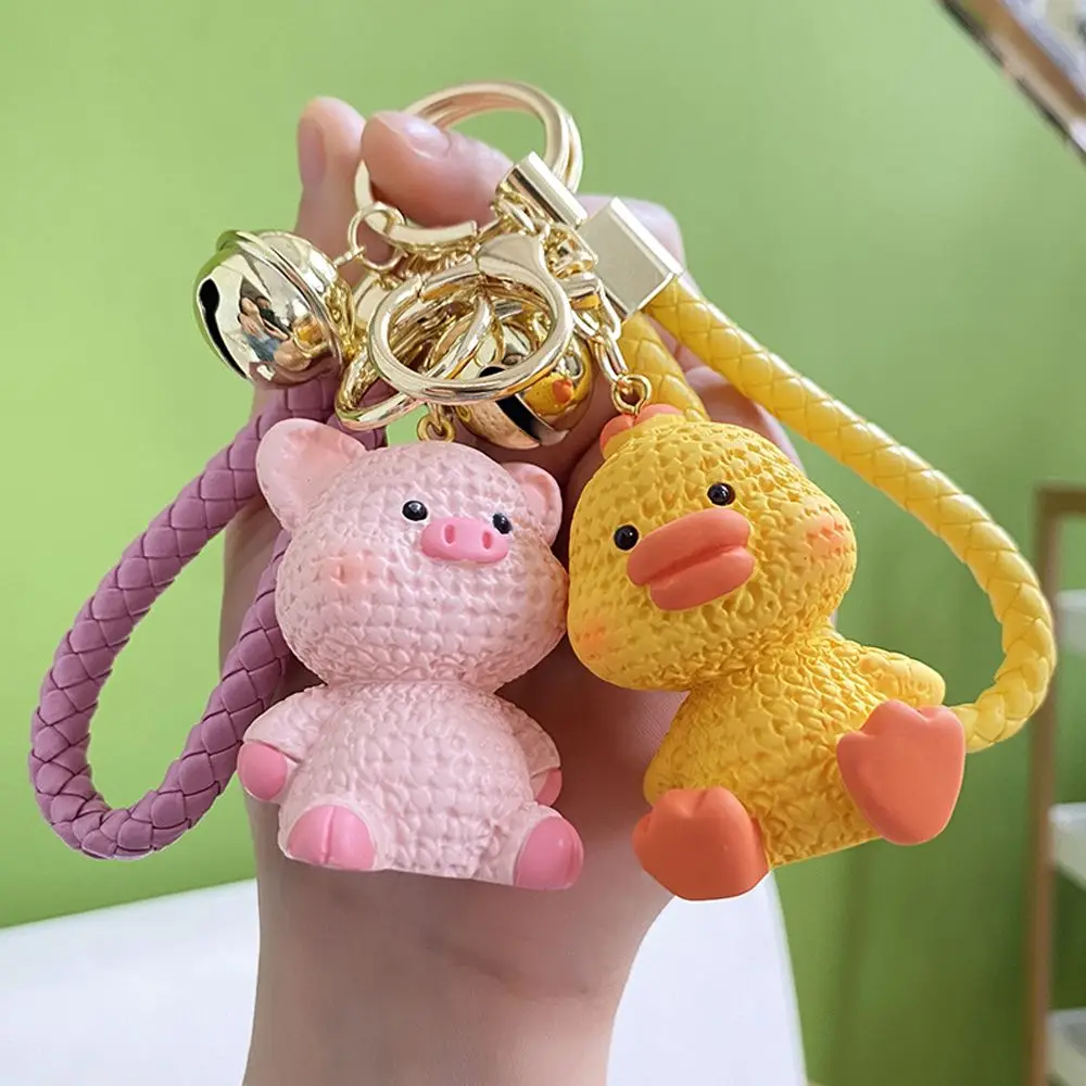 Car Keyring Bag Pendant Cartoon Key Ring Animal Doll Keyring Keychain Pendant Funny Doll Pendant Blushing Animal Keychain