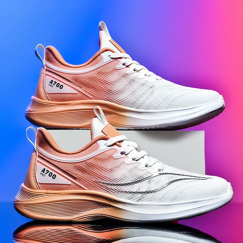 

Лидер продаж, легкая спортивная обувь для пар, амортизирующие кроссовки с отскоком, универсальная повседневная обувь с высоким эстетическим значением