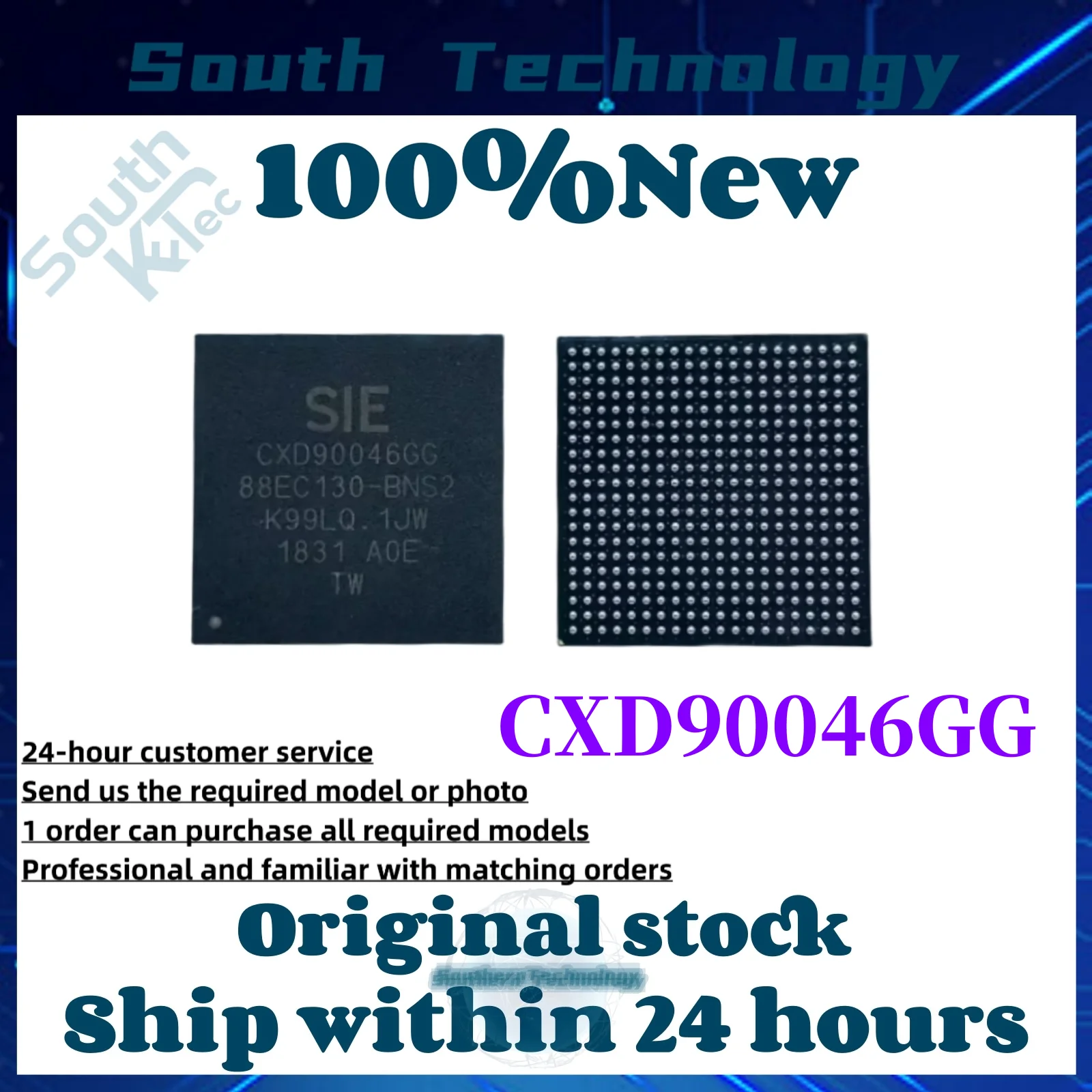 1pcs/lot New Original CXD90046GG PS4 SLIM Thin chip PS4 Pro host built-in Southbridge CXD90046 CXD90046G IC BGA In Stock