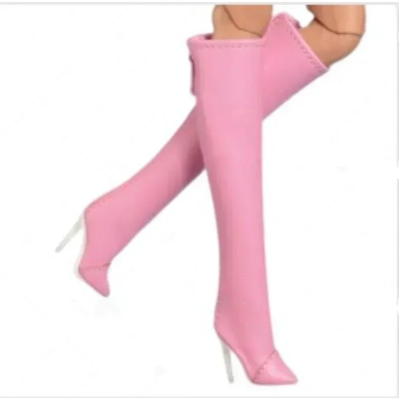 Doll toy Long shoes high quality fit for your  FR2 FR6.0 Nuface boots Mirror matte true zipper F6