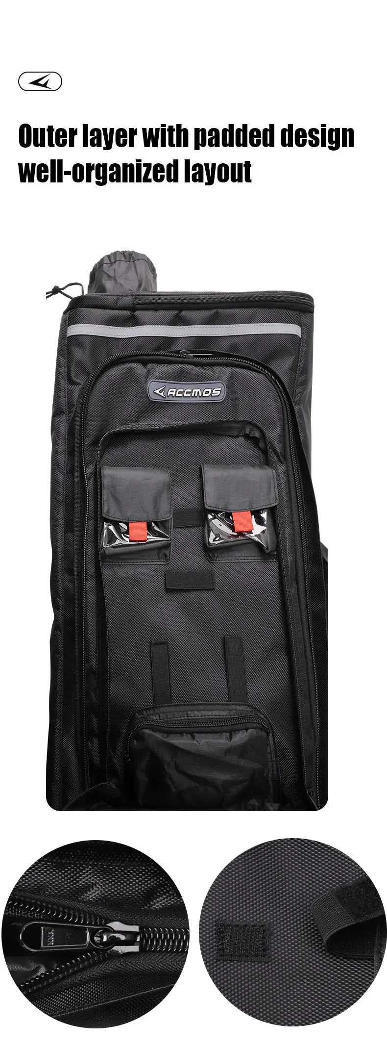 Wasserdichter Recurve-Bogenkoffer Bogenschießen-Rucksack Große Kapazität Bogen-Pfeil-Tasche für Outdoor-Sportausrüstung – Detail 6