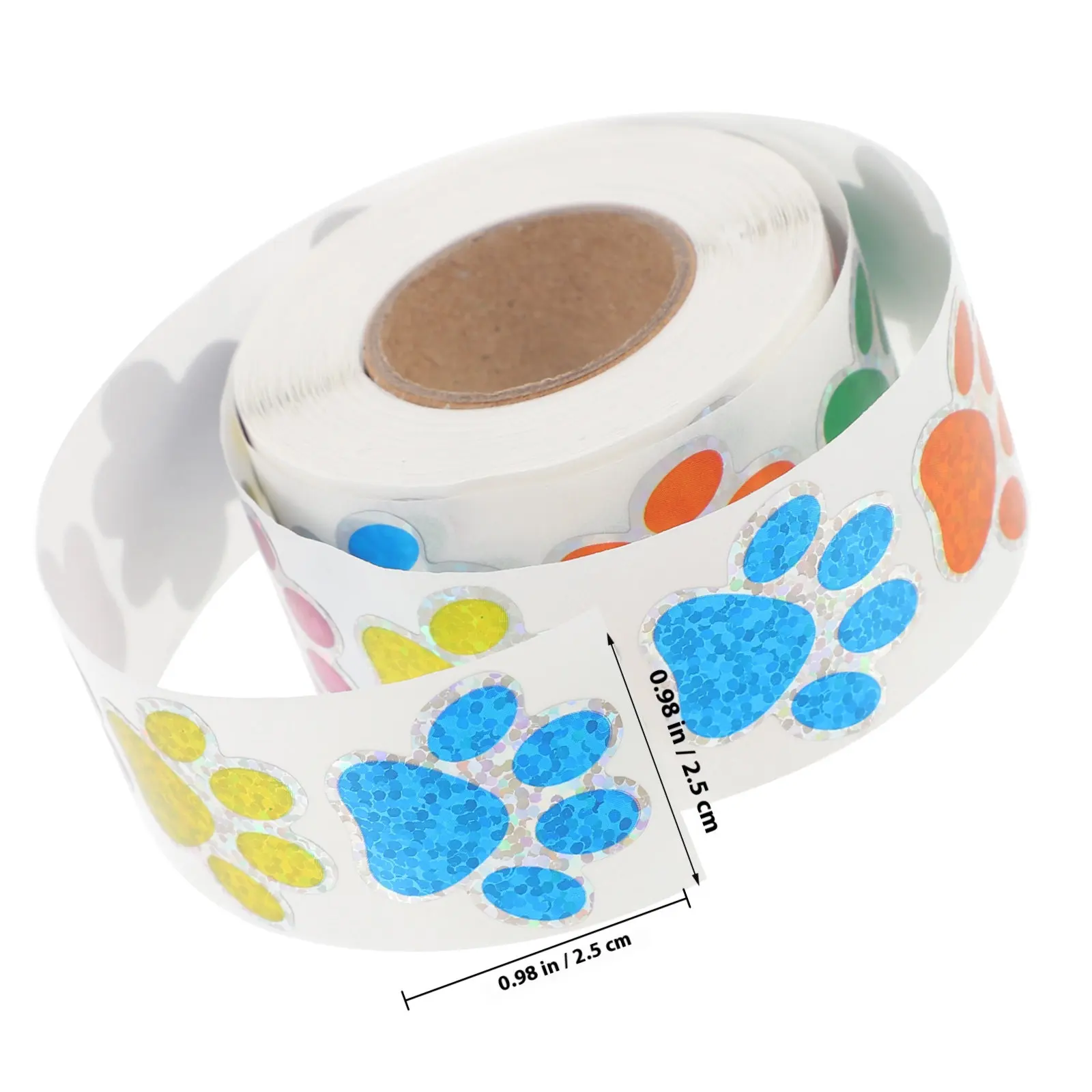 1 Paw Print Wall Sticker Removable Cartoon Animal Footprint Decal Bedroom Living Room Playroom Wall Art Decoration