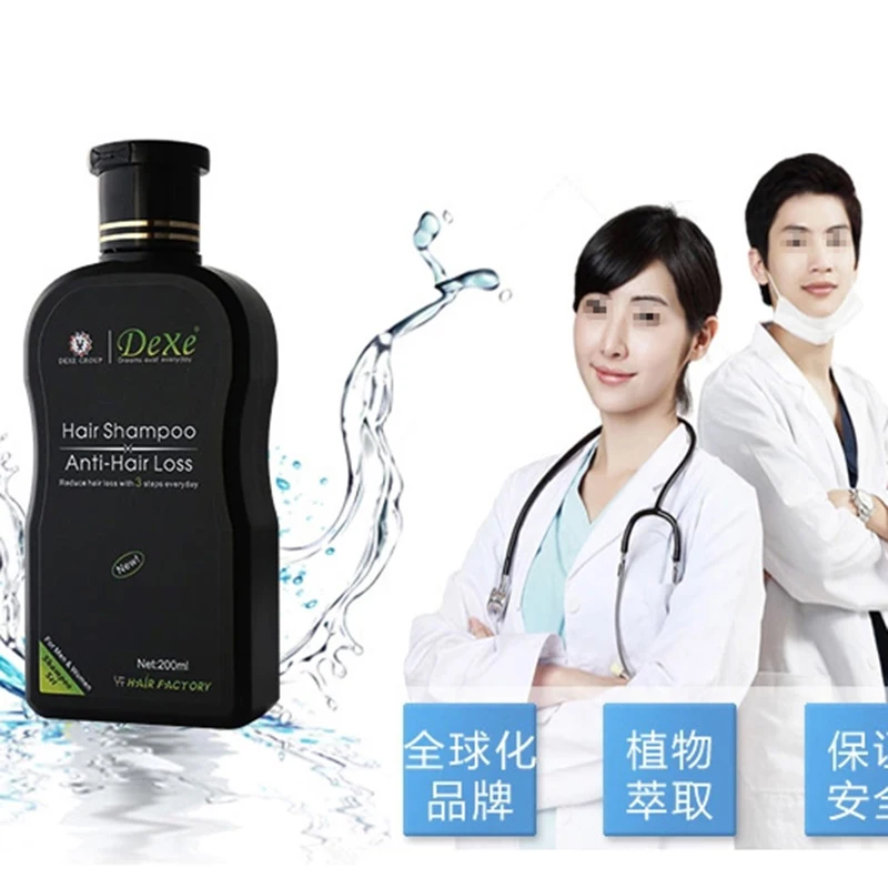 200ml Dexe Hair Shampoo Set Anti-hair Loss Chinese Herbal Hair Growth Product Prevent Hair Treatment for Men & Women