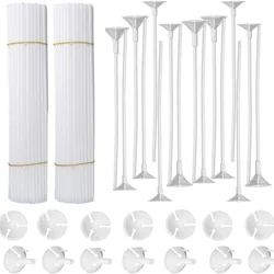 32cm White PVC Balloons Holder Sticks with Clip Latex Balloon Stick Birthday Wedding Party Supplies Kids Party Decor