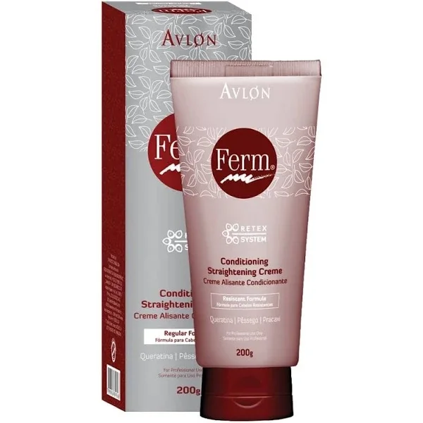 Avlon Ferm Conditioning Straightening Creme Alisante Cabelos Resistentes 200g