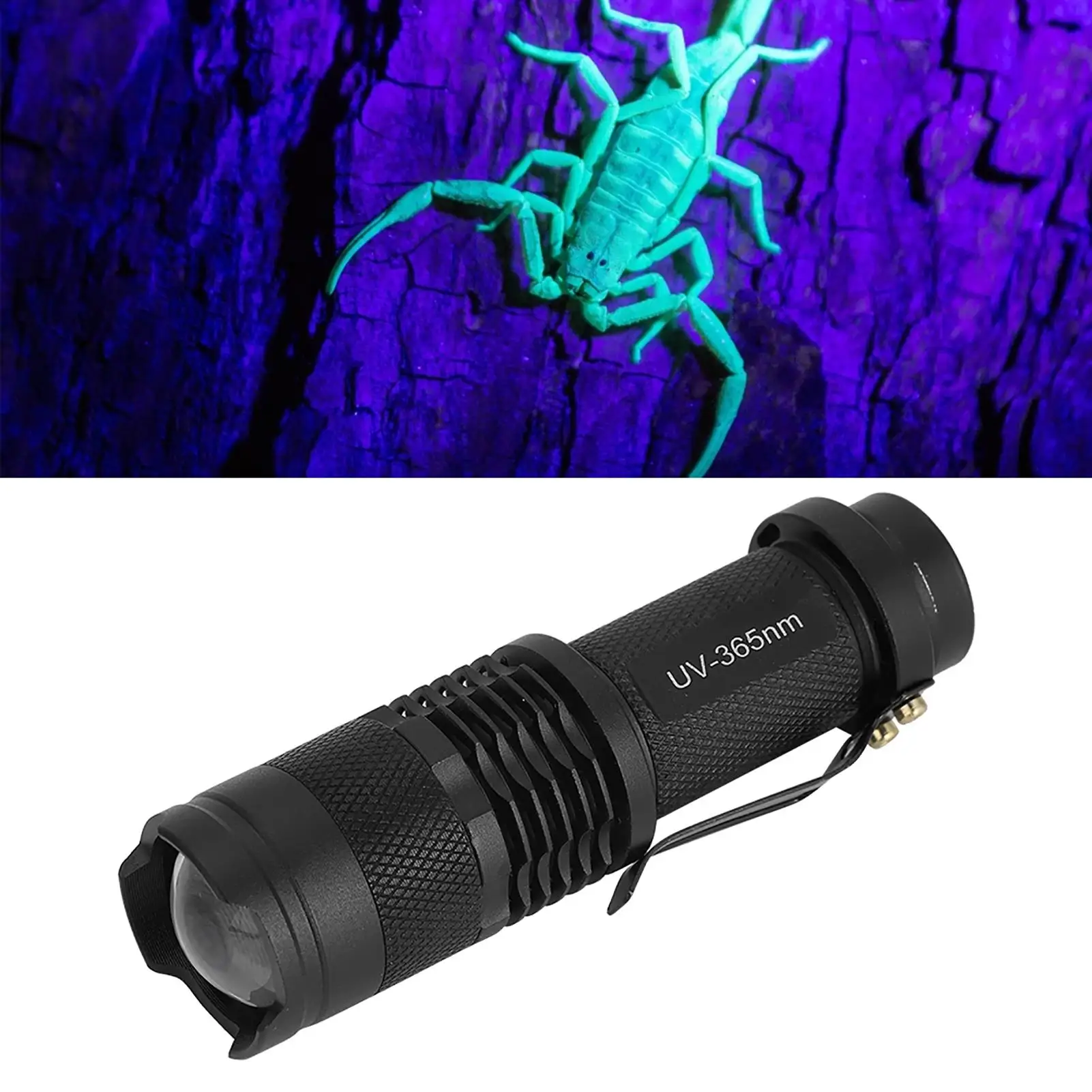 LED Kitchen Strip Light - Portable Waterproof UV Flashlight Torch for Fluorescent Detection 365NM