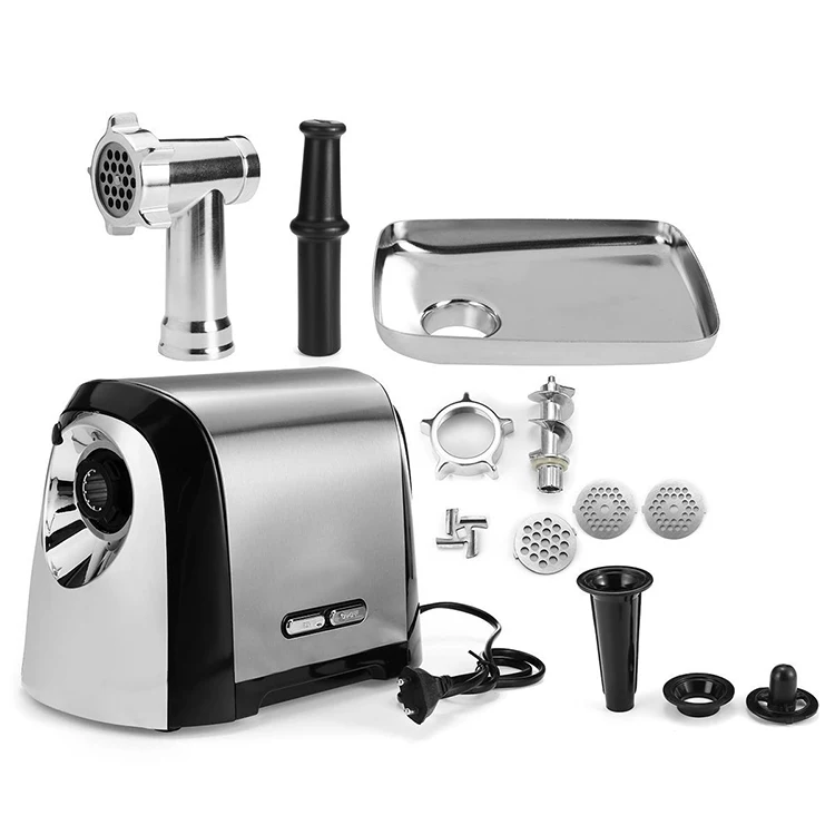 

Home Kitchen Use Stainless Steel Electric Meat Grinding 3200W MAX Meat Mincer Meat Grinder With Sausage Stuffer