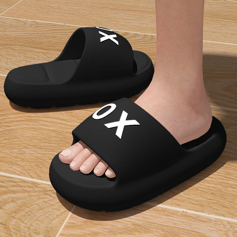 Sandalias de fondo grueso de Eva para hombre, chanclas cómodas y ligeras para dormitorio, informales, moda joven