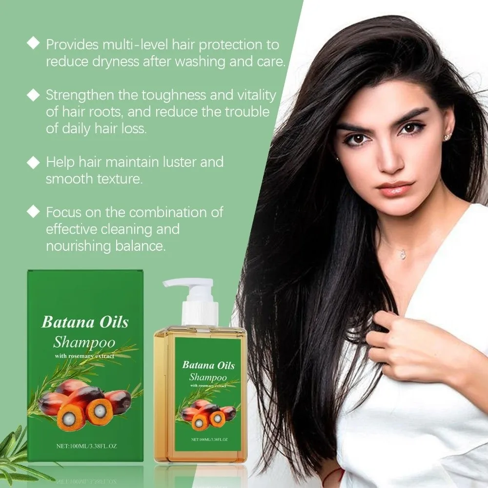 

100ML Batana Oil Shampoo Hair Strengthens Moisturizing Hair Growth Shampoo Dandruff Control Anti Loss