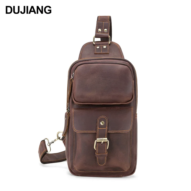 حقيبة صدر كروس كلاسيكية للرجال، حقيبة ظهر بكتف واحد ثلاثية الأبعاد متعددة الجيوب ذات سعة كبيرة، حقيبة رجالية راقية #5