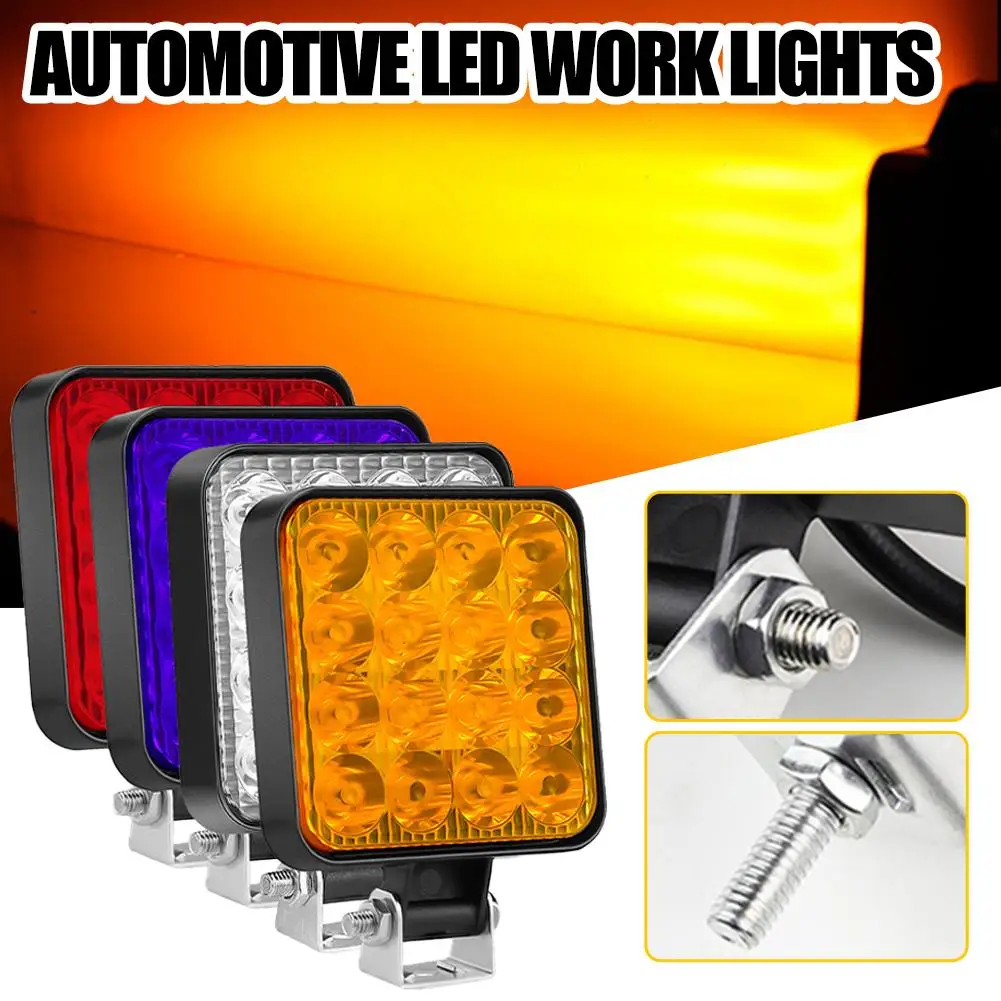 

Automotive LED Work Lights LEDs Adjustable Mounting Bracket Waterproof Reversing Lights Universal Car Light Signal Light