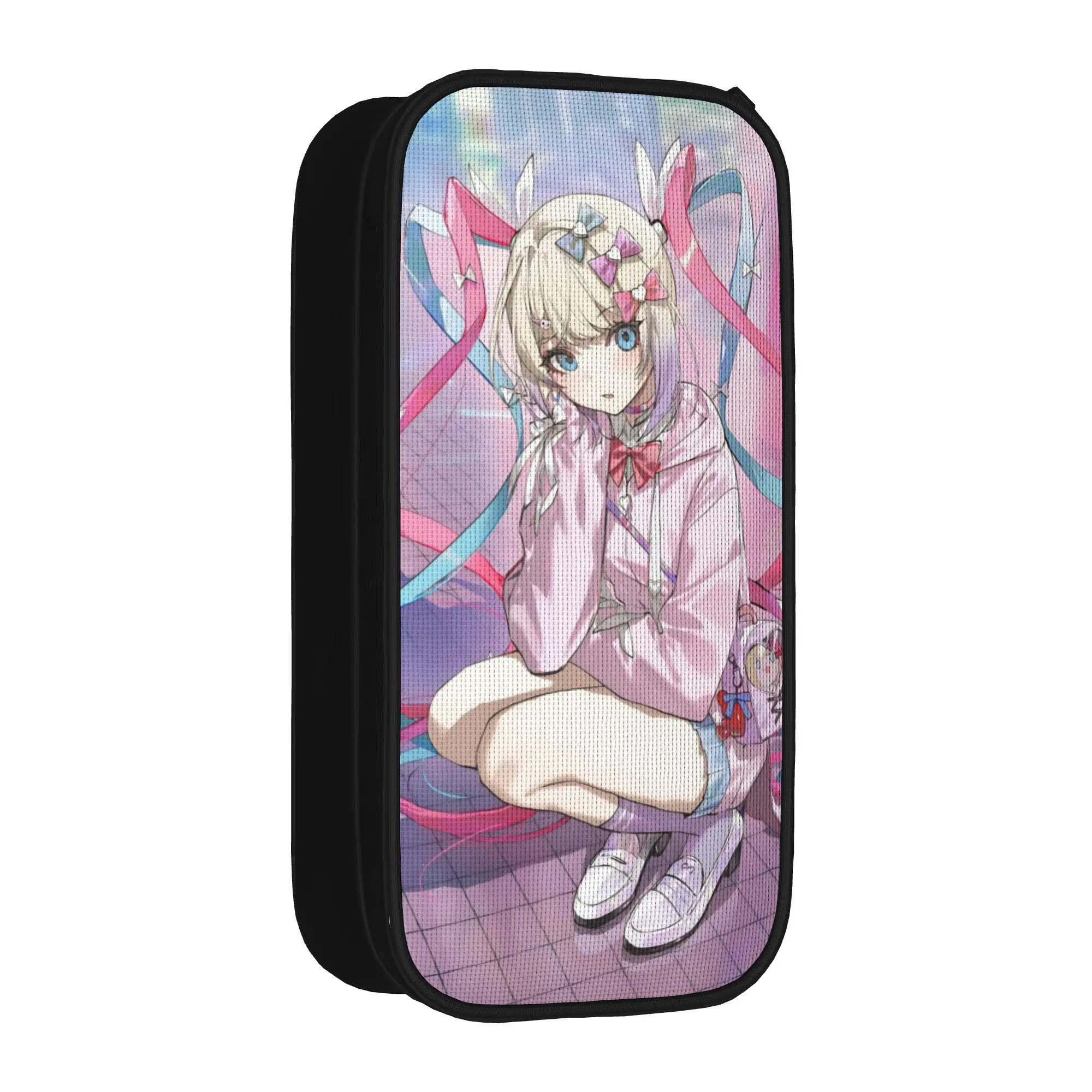 OMG kawaii Angel Pencil Case Fashion  Anime Game Pen Box Bags Student Big Capacity School Supplies Cosmetic Pencilcases