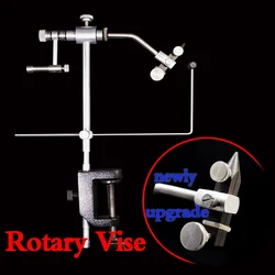 Royal Sissi silver grade rotary fly Tying Vise with C-Clamp strengthened Hard Jaws 360 degree rotation precision fly tying tools