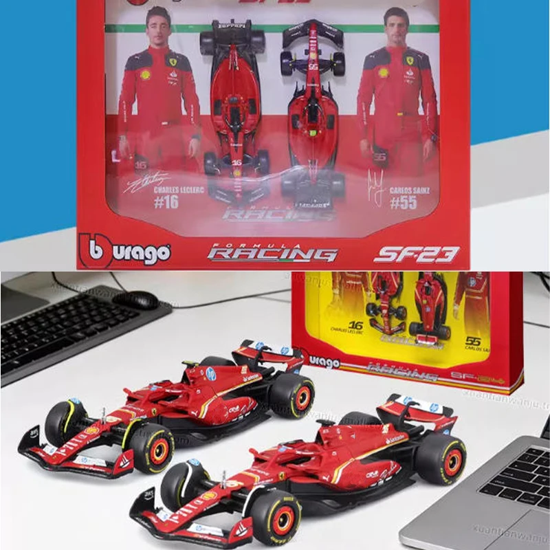 1-43スケール-f1-sf-23（2023）sf-24（2024）シミュレーション合金車モデル-静態コレクタブル玩具-ギフト-記念品-装飾品